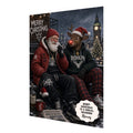 Personalised Christmas Card - Santa and Reindeer in Streetwear