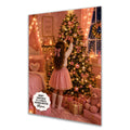 Personalised Christmas Card - Girl Decorating a Christmas Tree