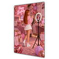 Happy Birthday Ginger Hair Pink Selfie Card A5