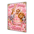 Happy 3rd Birthday Niece Safari Animals Greeting Card A5