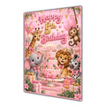Happy 5th Birthday Safari Animals Greeting Card A5