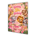Happy 3rd Birthday Safari Animals Greeting Card A5