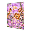 Happy 3rd Birthday Safari Animals Greeting Card A5