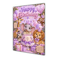 Happy Birthday Safari Animals Greeting Card A5