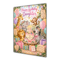 Happy Birthday Daughter Safari Animals Greeting Card A5