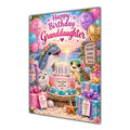 Happy Birthday Granddaughter Ocean Animals Greeting Card A5