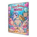 Happy Birthday Niece Ocean Animals Greeting Card A5