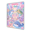 Happy Birthday Ocean Animals Greeting Card A5