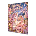Happy 2nd Birthday girls Unicorn Greeting Card A5