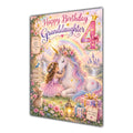 Happy 4th Birthday Granddaughter Unicorn Greeting Card A5