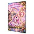 Happy 6th Birthday Granddaughter Unicorn Greeting Card A5