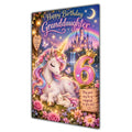 Happy 6th Birthday Granddaughter Unicorn Greeting Card A5