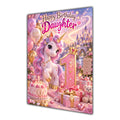 Happy 1st Birthday Daughter Unicorn Greeting Card A5