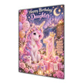 Happy 1st Birthday Daughter Unicorn Greeting Card A5