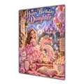 Happy 5th Birthday Daughter Princess Castle Greeting Card A5