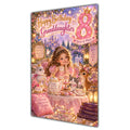 Happy 8th Birthday Granddaughter Princess Tea Party Greeting Card A5