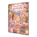 Happy 6th Birthday Granddaughter Princess Tea Party Greeting Card A5