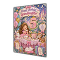 Happy 5th Birthday Granddaughter Princess Tea Party Greeting Card A5