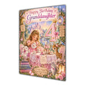 Happy 4th Birthday Granddaughter Princess Tea Party Greeting Card A5