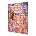 Happy 6th Birthday Special Girl Princess Tea Party Greeting Card A5