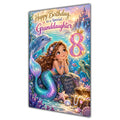 Happy 8th Birthday Granddaughter Mermaid Greeting Card A5