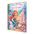 Happy 4th Birthday Daughter Mermaid Greeting Card A5