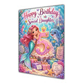 Happy 5th Birthday Daughter Mermaid Greeting Card A5
