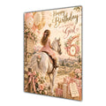 Happy 6th Birthday Special Girl Horse Riding Greeting Card A5
