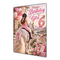 Happy 6th Birthday Special Girl Horse Riding Greeting Card A5
