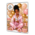 Birthday Card Tea Coffee Black Girl Daughter Niece Mum Sister Large A5 Size