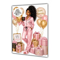 Birthday Card Tea Coffee Black Girl Daughter Niece Mum Sister Large A5 Size