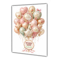 Personalised Birthday Card Balloons Daughter Niece Mum Nana Large A5 Size