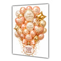 Personalised Birthday Card Balloons Daughter Niece Mum Nana Large A5 Size