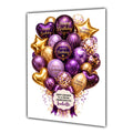Personalised Birthday Card Balloons Daughter Niece Mum Nana Large A5 Size