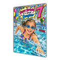 Daughter 7th Birthday Card - Girl Swimming