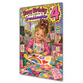 Granddaughter 4th Birthday Card - Girl Making Arts and Crafts