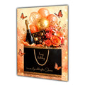 Personalised Birthday Card - Gift Bag with Flowers, Chocolates and Balloons