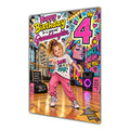 Granddaughter 4th Birthday Card - Girl Dancing