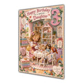 Daughter 3rd Birthday Card - Dolls Tea Party