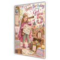 Girl 5th Birthday Card - Magical Adventure