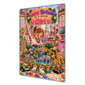 Girl 4th Birthday Card - Toy Animal Wildlife Park