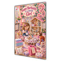 Girl 3rd Birthday Card - Dolls Tea Party