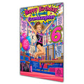 Granddaughter 6th Birthday Card - Girl Doing Gymnastics