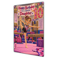 Daughter 10th Birthday Card - Girl Doing Gymnastics