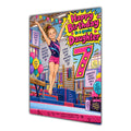 Daughter 7th Birthday Card - Girl Doing Gymnastics