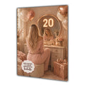 20th Birthday Card For Girls, Daughter, Granddaughter, Niece, Blonde Hair, Dressing Table