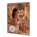 20th Birthday Card Chic Granddaughter Daughter Niece Personalised A5 Size