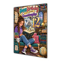 Granddaughter 12th Birthday Card - Girl Reading a Book