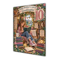Granddaughter 10th Birthday Card - Girl Reading a Book