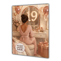 19th Birthday Card Chic Granddaughter Daughter Niece Personalised A5 Size